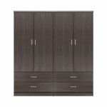 ΣΕΤ 2 ΤΜΧ ΝΤΟΥΛΑΠΑ 4ΦΥΛΛΗ ΜΕ 4 ΣΥΡΤΑΡΙΑ ZEBRANO 160X42X181 HM11349.01