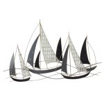 ΜΕΤΑΛΛΙΚΟ ΔΙΑΚΟΣΜΗΤΙΚΟ ΤΟΙΧΟΥ HM7160 ΑΝΘΡΑΚΙ ΛΕΥΚΟ ΧΡΥΣΟ 91x3x55Y εκ.