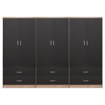 ΝΤΟΥΛΑΠΑ 6ΦΥΛΛΗ REINA ME 6 ΣΥΡΤΑΡΙΑ HM21060.03 ΜΕΛΑΜΙΝΗ ΣΕ ΓΚΡΙ-ΣΟΝΑΜΑ 240x42x181Υεκ