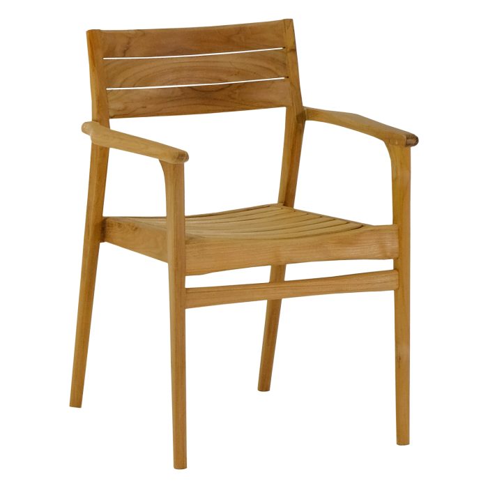 ΠΟΛΥΘΡΟΝΑ BOZZY HM9935 ΜΑΣΙΦ ΞΥΛΟ TEAK ΣΕ ΦΥΣΙΚΟ 58x61x80,5Υ - Image 1