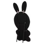 ΠΑΙΔΙΚΟΣ ΚΑΘΡΕΦΤΗΣ ΔΑΠΕΔΟΥ BUNNY HM4489.01 MDF ΡΟΖ & ΛΕΥΚΟ-ΜΑΥΡΟ STAND 80x162Υεκ. - Image 6