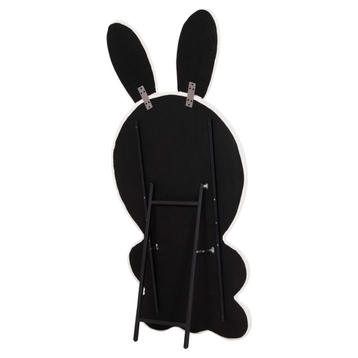 ΠΑΙΔΙΚΟΣ ΚΑΘΡΕΦΤΗΣ ΔΑΠΕΔΟΥ BUNNY HM4489.01 MDF ΡΟΖ & ΛΕΥΚΟ-ΜΑΥΡΟ STAND 80x162Υεκ. - Image 6