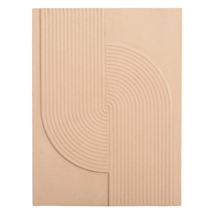 ΠΙΝΑΚΑΣ ΟΡΘΟΓΩΝΙΟΣ ΣΕΙΡΑ SANTORINI HM4521 MDF ΣΕ ΜΠΕΖ ΧΡΩΜΑ 60x4(πάχος)x80Υεκ. - Image 1