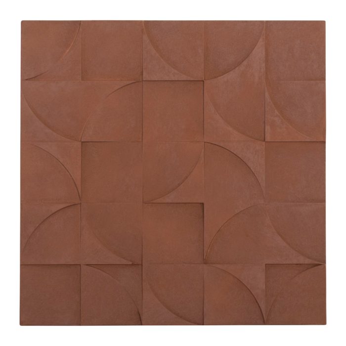 ΠΙΝΑΚΑΣ ΤΕΤΡΑΓΩΝΟΣ ΣΕΙΡΑ SANTORINI HM4524 MDF ΣΕ ΚΑΦΕ ΧΡΩΜΑ 80x5(πάχος)x80Υεκ. - Image 1