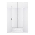 ΝΤΟΥΛΑΠΑ 4ΦΥΛΛΗ ΜΕ ΠΑΤΑΡΙ HM11224.05 ΜΕΛΑΜΙΝΗ ΛΕΥΚΗ 200x55.5x240Υεκ.