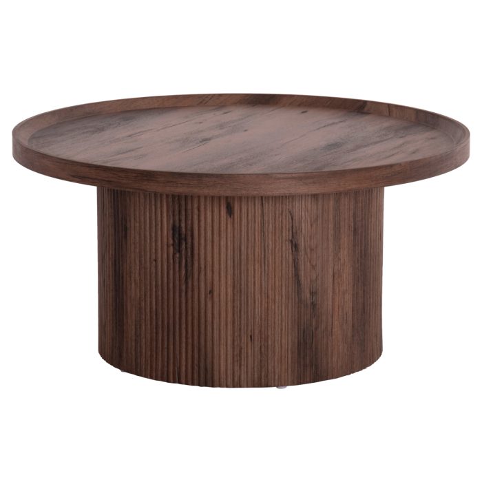 ΤΡΑΠΕΖΙ ΣΑΛΟΝΙΟΥ MARGON HM18026 MDF ΣΕ ΣΚΟΥΡΟ ΚΑΦΕ ΞΥΛΟΥ Φ80x40,5Υεκ. - Image 1