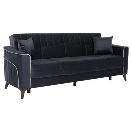 ΚΑΝΑΠΕΣ ΚΡΕΒΑΤΙ PORTMAN ΤΡΙΘΕΣΙΟΣ ΓΚΡΙ ΜΠΛΕ HM3247.01 228x86x90Υ εκ.