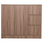 ΝΤΟΥΛΑΠΙ ΜΕ 4 ΑΠΟΘ.ΧΩΡΟΥΣ MATIN HM2480.02 SONAMA OAK ΜΕΛΑΜΙΝΗ 117x39,5x99,5Υεκ - Image 3