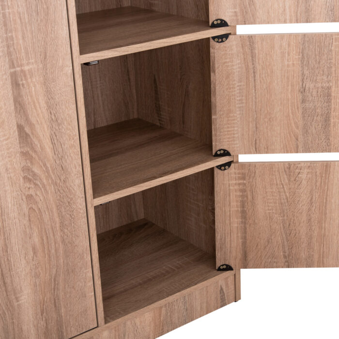 ΝΤΟΥΛΑΠΙ ΜΕ 4 ΑΠΟΘ.ΧΩΡΟΥΣ MATIN HM2480.02 SONAMA OAK ΜΕΛΑΜΙΝΗ 117x39,5x99,5Υεκ - Image 6