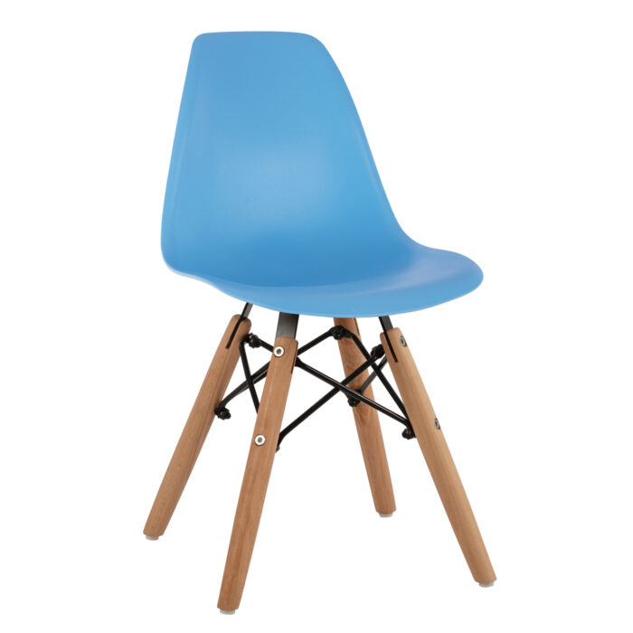 ΚΑΡΕΚΛΑ TWIST KID ΤΜΧ.HM8453.08 ΞΥΛΙΝΑ ΠΟΔΙΑ & ΚΑΘΙΣΜΑ ΜΠΛΕ PP 30,5Χ33Χ59 ΕΚ - Image 1