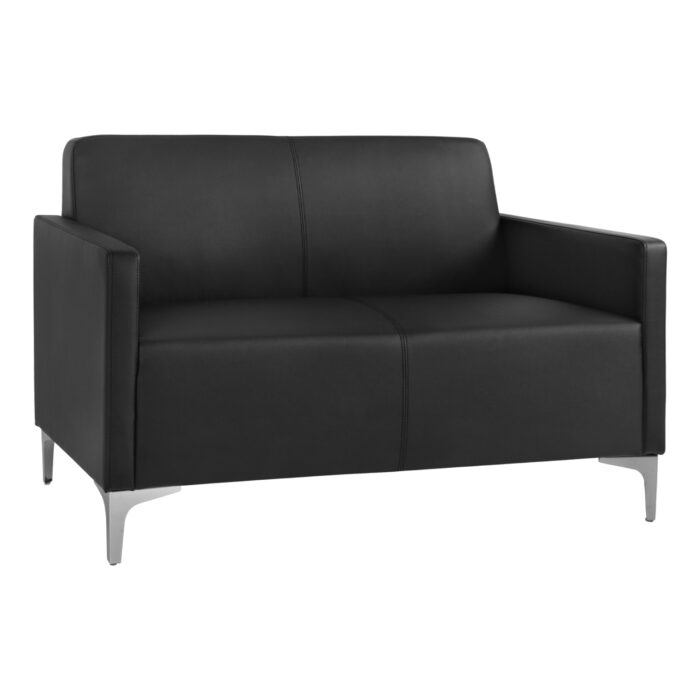 ΚΑΝΑΠΕΣ 2ΘΕΣΙΟΣ NELLIE HM3159.21 ΜΕ ΜΑΥΡΟ PU 113x71x71Υ εκ. - Image 1