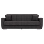 ΚΑΝΑΠΕΣ ΚΡΕΒΑΤΙ POLYA ΤΡΙΘΕΣΙΟΣ HM3240.03 ΓΚΡΙ 215x85x76Υ εκ. - Image 5