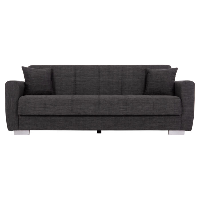 ΚΑΝΑΠΕΣ ΚΡΕΒΑΤΙ POLYA ΤΡΙΘΕΣΙΟΣ HM3240.03 ΓΚΡΙ 215x85x76Υ εκ. - Image 5