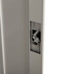 ΝΤΟΥΛΑΠΑ ΜΕΤΑΛΛΙΚΗ DURON HM21000 ΔΙΦΥΛΛΗ ΜΕ 5 ΑΠΟΘ.ΧΩΡΟΥΣ & ΠΟΔΙΑ- ΓΚΡΙ 90Χ40Χ190Yεκ - Image 5