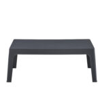 ΤΡΑΠΕΖΑΚΙ ΟΡΘΟΓΩΝΙΟ SLEEK HM6367.10 ΠΟΛΥΠΡΟΠΥΛΕΝΙΟ ΣΕ ΣΚΟΥΡΟ ΓΚΡΙ 99x59.5x39.5Υεκ. - Image 3