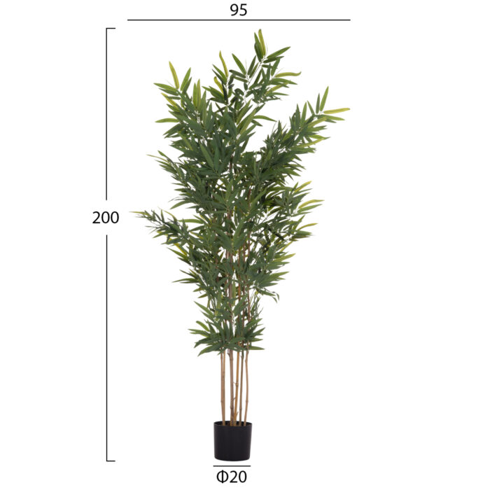 ΔΙΑΚΟΣΜΗΤΙΚΟ ΣΥΝΘΕΤΙΚΟ ΦΥΤΟ HM4737 BAMBOO ΣΕ ΓΛΑΣΤΡΑ 20x95x200Υεκ. - Image 2