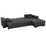 ΓΩΝΙΑΚΟΣ ΚΑΝΑΠΕΣ-ΚΡΕΒΑΤΙ ΜΕ ΑΠΟΘ.ΧΩΡΟ TRENDSTON HM3302.01R ΓΚΡΙ ΥΦΑΣΜΑ 298x177x95Υεκ - Image 3