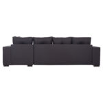 ΓΩΝΙΑΚΟΣ ΚΑΝΑΠΕΣ-ΚΡΕΒΑΤΙ ΜΕ ΑΠΟΘ.ΧΩΡΟ TRENDSTON HM3302.01R ΓΚΡΙ ΥΦΑΣΜΑ 298x177x95Υεκ - Image 6