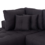 ΓΩΝΙΑΚΟΣ ΚΑΝΑΠΕΣ-ΚΡΕΒΑΤΙ ΜΕ ΑΠΟΘ.ΧΩΡΟ TRENDSTON HM3302.01L ΓΚΡΙ ΥΦΑΣΜΑ 298x177x95Υεκ - Image 7