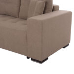 ΓΩΝΙΑΚΟΣ ΚΑΝΑΠΕΣ-ΚΡΕΒΑΤΙ ΜΕ ΑΠΟΘ.ΧΩΡΟ TRENDSTON HM3302.03L ΜΠΕΖ ΥΦΑΣΜΑ 298x177x95Υεκ - Image 8