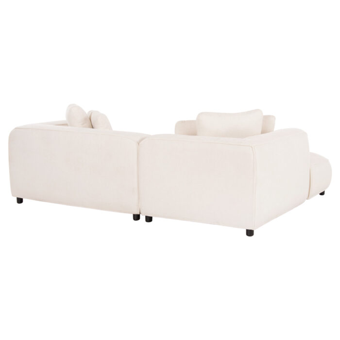 ΚΑΝΑΠΕΣ ΓΩΝΙΑ (ΑΡΙΣΤΕΡΗ) 3-ΘΕΣΙΟΣ GRACE HM3280.02L ΛΕΥΚΟ ΥΦΑΣΜΑ 252x160x70-90Υεκ - Image 5
