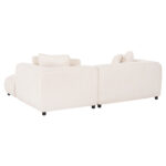 ΚΑΝΑΠΕΣ ΓΩΝΙΑ (ΔΕΞΙΑ) 3-ΘΕΣΙΟΣ GRACE HM3280.02R ΛΕΥΚΟ ΥΦΑΣΜΑ 252x160x70-90Υεκ - Image 5