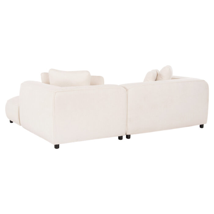 ΚΑΝΑΠΕΣ ΓΩΝΙΑ (ΔΕΞΙΑ) 3-ΘΕΣΙΟΣ GRACE HM3280.02R ΛΕΥΚΟ ΥΦΑΣΜΑ 252x160x70-90Υεκ - Image 5