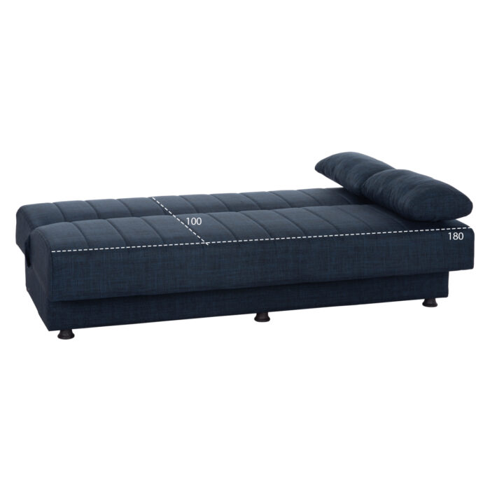 ΚΑΝΑΠΕΣ ΚΡΕΒΑΤΙ ANDRI ΤΡΙΘΕΣΙΟΣ ΜΠΛΕ HM3239.07 180x83x74Y εκ. - Image 3
