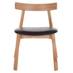 KΑΡΕΚΛΑ ΤΡΑΠΕΖΑΡΙΑΣ SEKAN HM18245.04 RUBBERWOOD-ΜΑΥΡΟ PU 60x54x72Υεκ - Image 3
