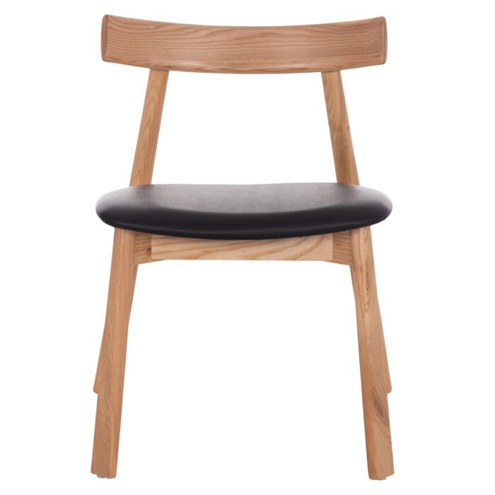 KΑΡΕΚΛΑ ΤΡΑΠΕΖΑΡΙΑΣ SEKAN HM18245.04 RUBBERWOOD-ΜΑΥΡΟ PU 60x54x72Υεκ - Image 3
