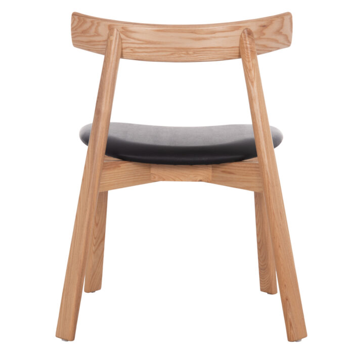 KΑΡΕΚΛΑ ΤΡΑΠΕΖΑΡΙΑΣ SEKAN HM18245.04 RUBBERWOOD-ΜΑΥΡΟ PU 60x54x72Υεκ - Image 6