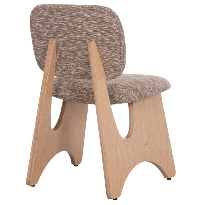 ΚΑΡΕΚΛΑ ΤΡΑΠΕΖΑΡΙΑΣ BELLISI HM18248.01 ΚΑΦΕ ΥΦΑΣΜΑ-PLYWOOD ΧΡΩΜΑ ΔΡΥΟΣ 53x56x78Υεκ. - Image 5