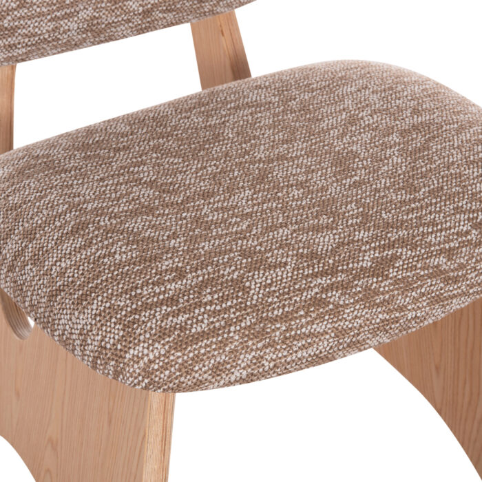 ΚΑΡΕΚΛΑ ΤΡΑΠΕΖΑΡΙΑΣ BELLISI HM18248.01 ΚΑΦΕ ΥΦΑΣΜΑ-PLYWOOD ΧΡΩΜΑ ΔΡΥΟΣ 53x56x78Υεκ. - Image 8