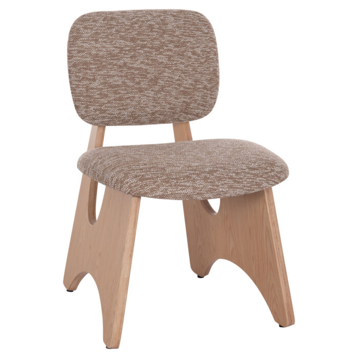 ΚΑΡΕΚΛΑ ΤΡΑΠΕΖΑΡΙΑΣ BELLISI HM18248.01 ΚΑΦΕ ΥΦΑΣΜΑ-PLYWOOD ΧΡΩΜΑ ΔΡΥΟΣ 53x56x78Υεκ. - Image 1
