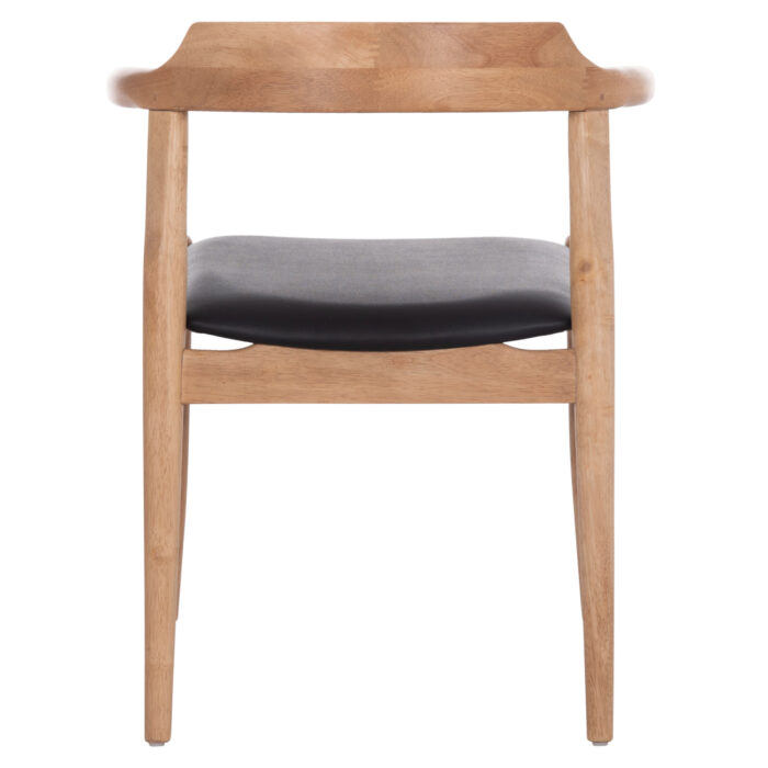 ΠΟΛΥΘΡΟΝΑ CERSEI HM9946.01 RUBBERWOOD ΣΕ LIGHT OAK & PU ΣΕ ΜΑΥΡΟ 57x53x72Υεκ - Image 6