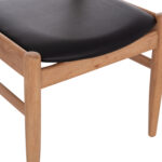 ΠΟΛΥΘΡΟΝΑ CERSEI HM9946.01 RUBBERWOOD ΣΕ LIGHT OAK & PU ΣΕ ΜΑΥΡΟ 57x53x72Υεκ - Image 8