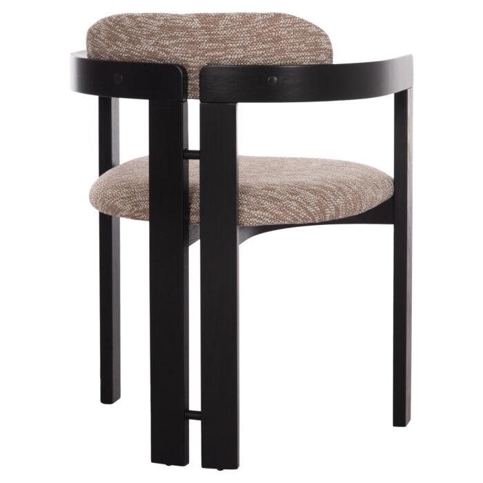ΠΟΛΥΘΡΟΝΑ ΤΡΑΠΕΖΑΡΙΑΣ KALL HM18247.02 ΚΑΦΕ ΥΦΑΣΜΑ--PLYWOOD ΣΕ ΜΑΥΡΟ 56x45x73Υεκ - Image 5
