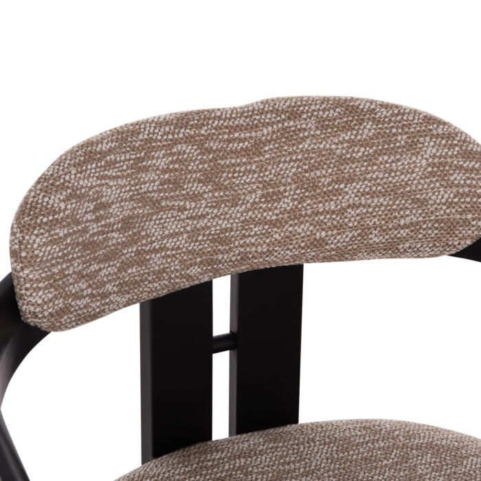 ΠΟΛΥΘΡΟΝΑ ΤΡΑΠΕΖΑΡΙΑΣ KALL HM18247.02 ΚΑΦΕ ΥΦΑΣΜΑ--PLYWOOD ΣΕ ΜΑΥΡΟ 56x45x73Υεκ - Image 7