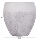 ΣΕΤ 3ΤΜΧ ΓΛΑΣΤΡΕΣ ΣΕΙΡΑ GARDENER HM4718 FIBERCLAY ΛΕΥΚΟ Φ55x54Υεκ - Image 4