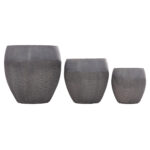 ΣΕΤ 3ΤΜΧ ΓΛΑΣΤΡΕΣ ΣΕΙΡΑ GARDENER HM4725 FIBERCLAY-ΣΕ ΣΚΟΥΡΟ CEMENT ΧΡΩΜΑ Φ55x54Υεκ - Image 6