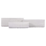 ΣΕΤ 3ΤΜΧ ΓΛΑΣΤΡΕΣ ΟΡΘΟΓΩΝΙΕΣ GARDENER HM4723 FIBERCLAY ΓΚΡΙ CEMENT 81x30x30Υεκ. - Image 2