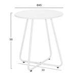ΣΕΤ LOUNGE 3TMX ΕΞ.ΧΩΡΟΥ PONY HM21193.02 ΜΕΤΑΛΛΟ ΚΑΙ ΣΥΝΘ.RATTAN ΣΕ ΛΕΥΚΟ-ΜΑΥΡΟ - Image 2