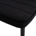 ΣΕΤ ΤΡΑΠΕΖΑΡΙΑΣ 5ΤΜΧ MINIMAL HM21173 MDF TOP ΜΑΥΡΟ-ΒΕΛΟΥΔΟ & ΜΕΤΑΛΛΟ ΜΑΥΡΟ - Image 5