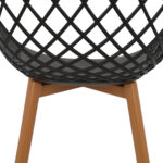 ΣΕΤ ΤΡΑΠΕΖΑΡΙΑΣ 5ΤΜΧ ARIADNE HM21174 MDF TOP & ΠΟΛΥΠΡΟΠΥΛΕΝΙΟ ΣΕ ΜΑΥΡΟ - Image 6