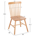 ΣΕΤ ΤΡΑΠΕΖΑΡΙΑΣ 5ΤΜΧ LUCIEN HM21183 MDF TOP & ΞΥΛΟ ΟΞΙΑΣ ΣΕ ΦΥΣΙΚΟ ΧΡΩΜΑ - Image 3