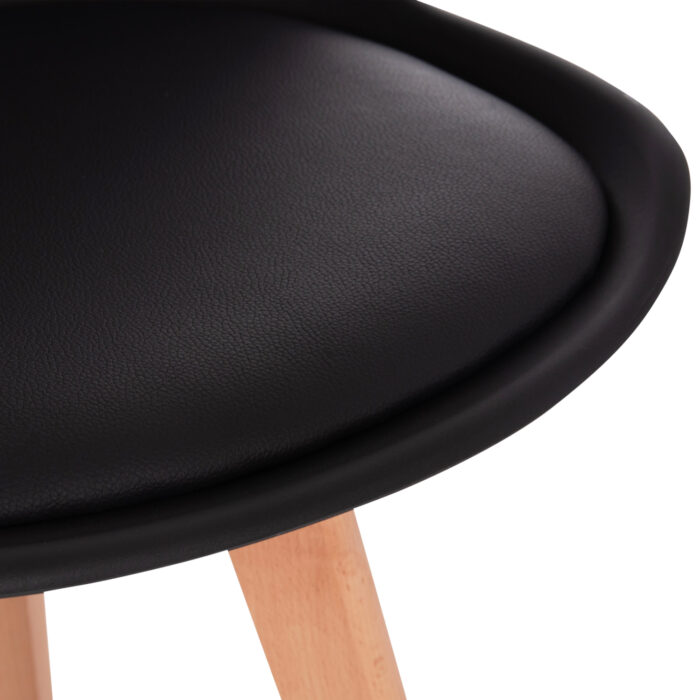 ΣΕΤ ΤΡΑΠΕΖΑΡΙΑΣ 5ΤΜΧ VEGAS HM21185 MDF TOP ΣΕ ΜΑΥΡΟ--ΠΟΔΙΑ ΟΞΙΑΣ - Image 5