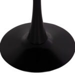 ΣΕΤ ΤΡΑΠΕΖΑΡΙΑΣ 5ΤΜΧ BROLIN HM21191 MDF TOP-ΜΕΤΑΛΛΙΚΑ ΠΟΔΙΑ-ΒΕΛΟΥΔΟ--ΜΑΥΡΟ - Image 7