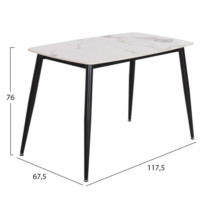 ΣΕΤ ΤΡΑΠΕΖΑΡΙΑΣ 5ΤΜΧ LATRELL HM21192 ΤΡΑΠΕΖΙ ΚΕΡΑΜΙΚΟ TOP-ΒΕΛΟΥΔΟ ΓΚΡΙ ΚΑΡΕΚΛΕΣ - Image 2