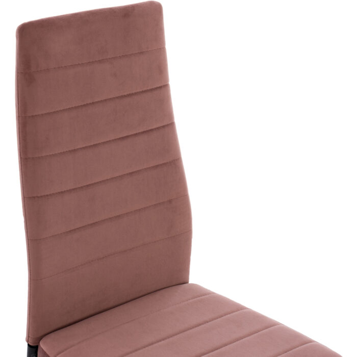 ΣΕΤ ΤΡΑΠΕΖΑΡΙΑΣ 5ΤΜΧ LADY HM21199.02 ΓΥΑΛΙ--ΜΕΤΑΛΛΟ ΣΕ ΜΑΥΡΟ & ΒΕΛΟΥΔΟ ΣΑΠΙΟ ΜΗΛΟ - Image 6