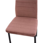 ΣΕΤ ΤΡΑΠΕΖΑΡΙΑΣ 5ΤΜΧ LADY HM21199.02 ΓΥΑΛΙ--ΜΕΤΑΛΛΟ ΣΕ ΜΑΥΡΟ & ΒΕΛΟΥΔΟ ΣΑΠΙΟ ΜΗΛΟ - Image 7